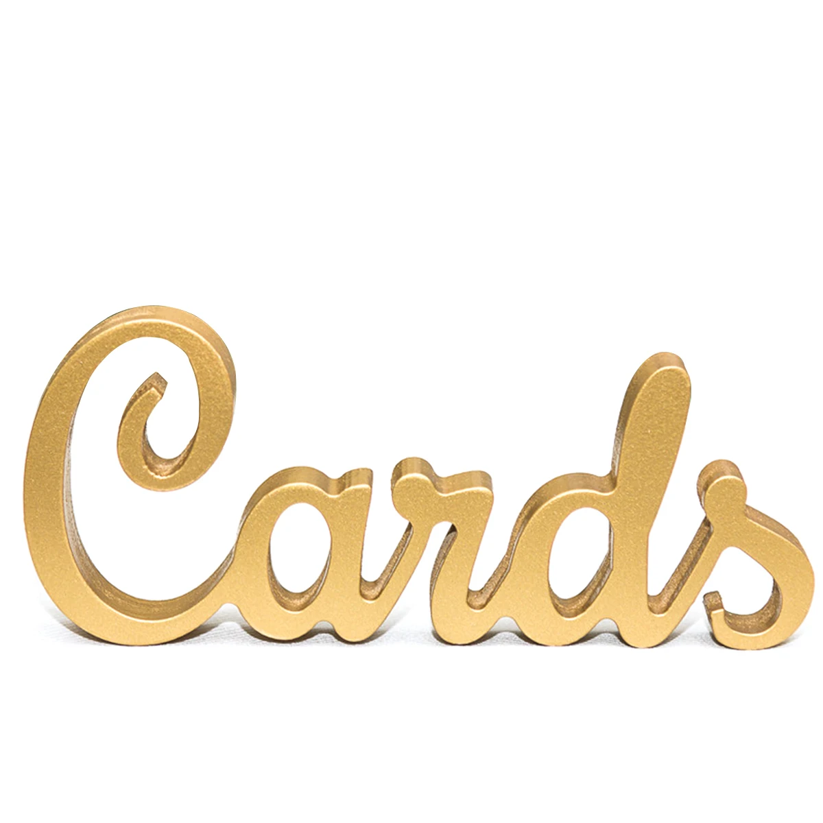 

Golden English Letters Reciprocate Ornaments Wooden Letters Cands for Wedding Birthday Party Decoration