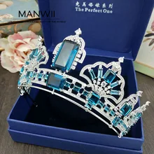 

MANWII European high-grade AAA zircons and hoop section crown bride wedding dress jewelry hair accessoriew HD2026