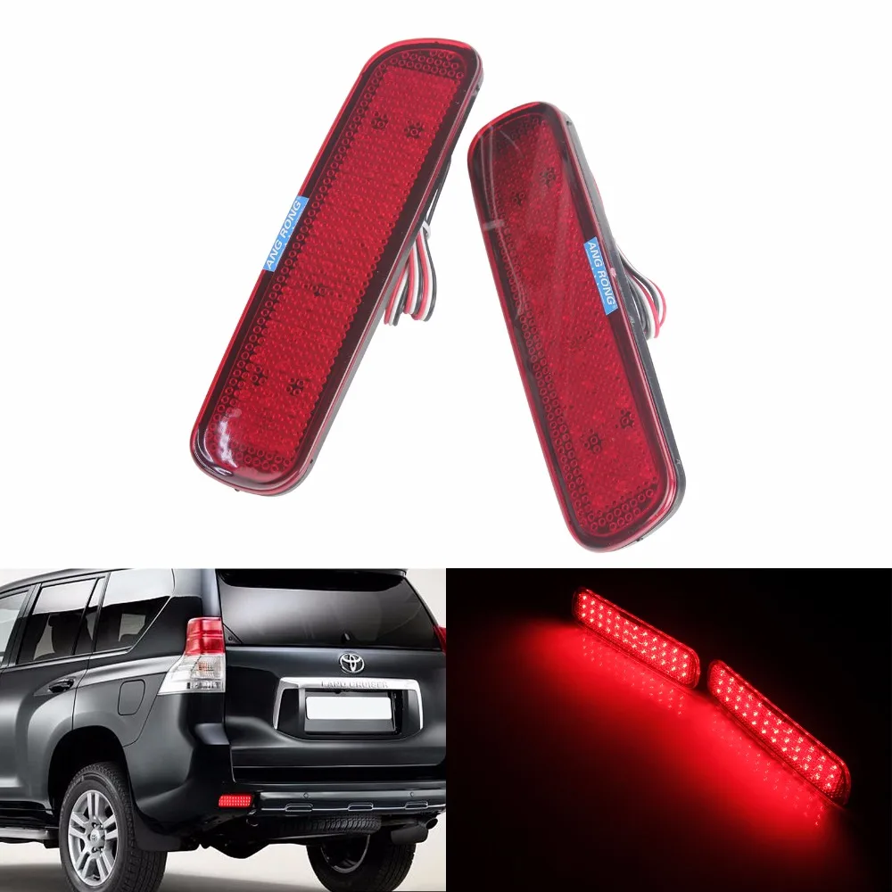 

ANGRONG Red Rear Bumper Reflector LED Brake Light For Toyota Land Cruiser Amazon Cygnus 100-Series Cruisers 98-07 (CA169)