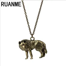 Retro fashion jewellery personality Wolf long necklace Creative joker female accessories wholesale font b sweater b