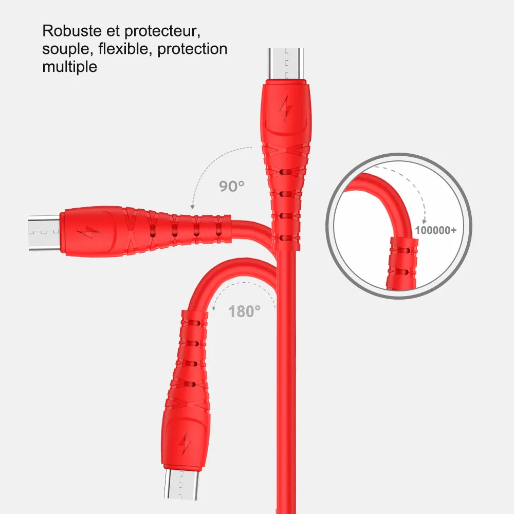 Marjay Micro USB кабель 1 м 2 м 3 м Быстрая Зарядка Кабель Microusb для samsung S7 Xiaomi Redmi Note 5 Pro huawei Android мобильный телефон