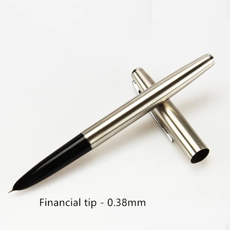 

10 pcs/lot Extremely fine Fountain pen 0.38mm Finance Metal body Iraurita tip Jinhao 911 Stationery school supplies CB619