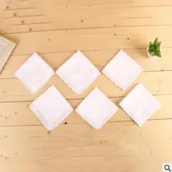 Новый хлопковый Кружевной Белый носовой платок
