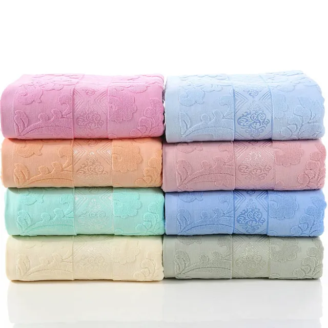 Jacquard Cotton Towel Thread Blanket for Adults Kids Soft Breathable
