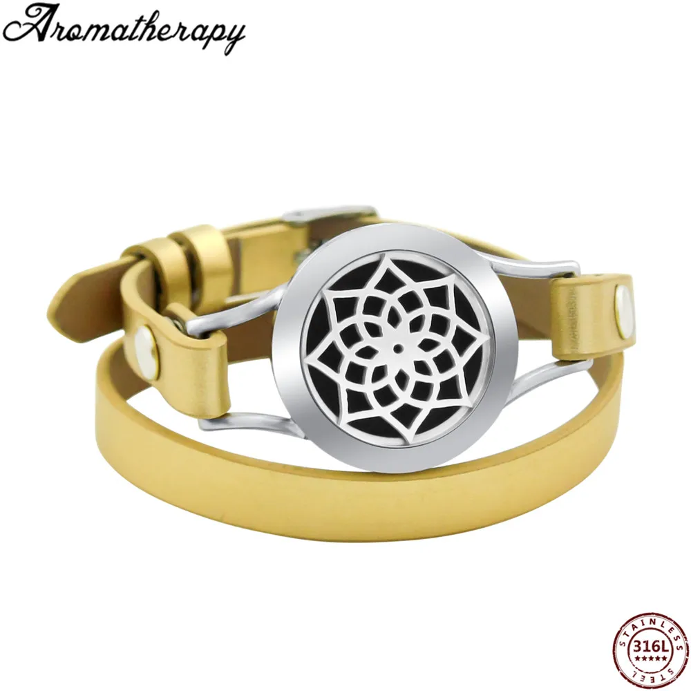 AS-002 aromatherapy leather bracelets (6)