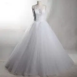 RSW873 yiaibridal реальной работы Дешевые рукавов длиной до пола Длина Китай Свадебное бальное платье