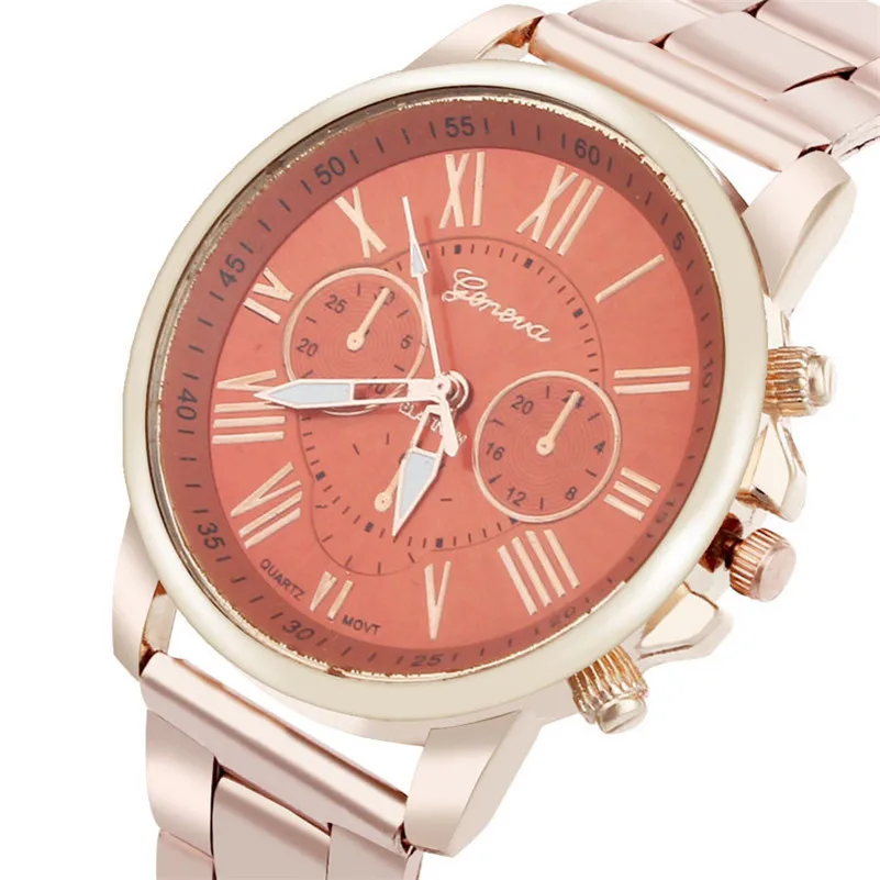 Women Men watch Luxury Stylish Fashion Roman Number Stainless Steel Quartz Sports Dial Wrist Watch Men Wholesale#2AP23 (7)