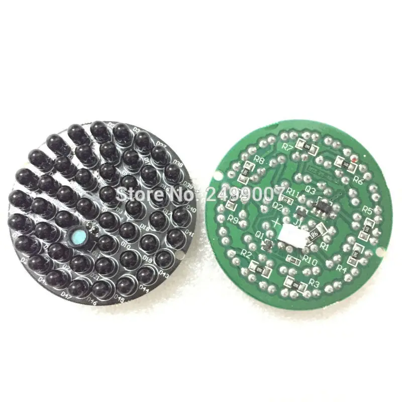 

Lihmsek 48 LED 850nm Illuminator IR Infrared Night Vision Light Lamp For CCTV Illuminator Security Camera Visible light