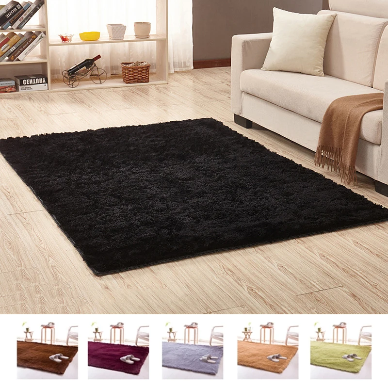 

16 Colors Solid Rugs Pink Puple Carpet Thicker Bathroom Non-slip Mat Area rug for living room Soft Child Bedroom Mat Vloerkleed