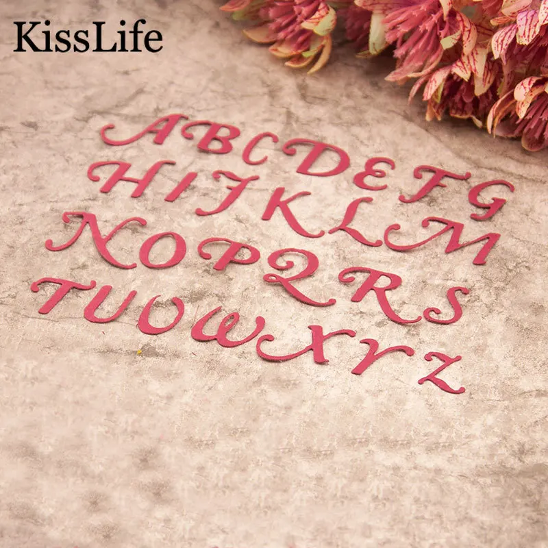 

2019 New Alphabet Letters Metal Cutting Dies ABC Scrapbooking Alinacrafts Cutting Dies Album Embossing Stencil Word Dies Stamps