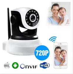 Купить P2P IP Наклона Камера Беспроводной безопасности HD 720 P ONVIF аудио сетью ip Инфракрасные Cam Ночное видение Wi-Fi камера поддержка 64 г