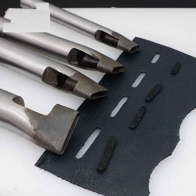 Width4mm одно слово полый DIY кожаный Дырокол кожаное ремесло закалка 45 стальной