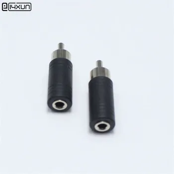 

2pcs 3.5mm Female Audio plug to RCA Male Socket 3.5 mono Plug jack Adapter Connector For Microphone