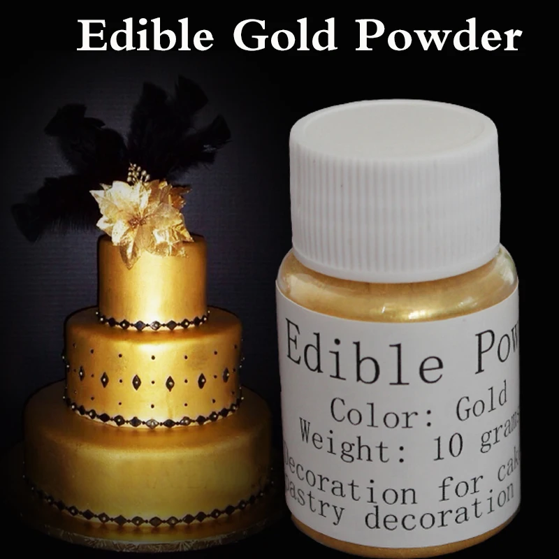 

Edible gold powder fondant cake powder, 10g per bottle, home DIY personality Cake \ Biscuits\ Pastry \Food \Baking