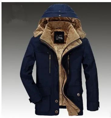 4XL плюс зимняя уличная походная велосипедная охотничья альпинистская утолщенная теплая ветрозащитная куртка бархатная Теплая мужская хлопковая одежда пальто - Цвет: 13029 blue
