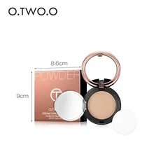 O. TWO. O Горячая натуральная пудра для лица основы контроль маслом Осветляющий макияж консилер прессованная пудра