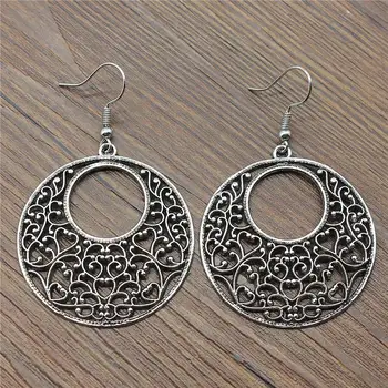 

Hollow Carved Fit Earrings 41x38mm Charm Dangle Earring For Women Charming Drop Earring Dropship Suppliers