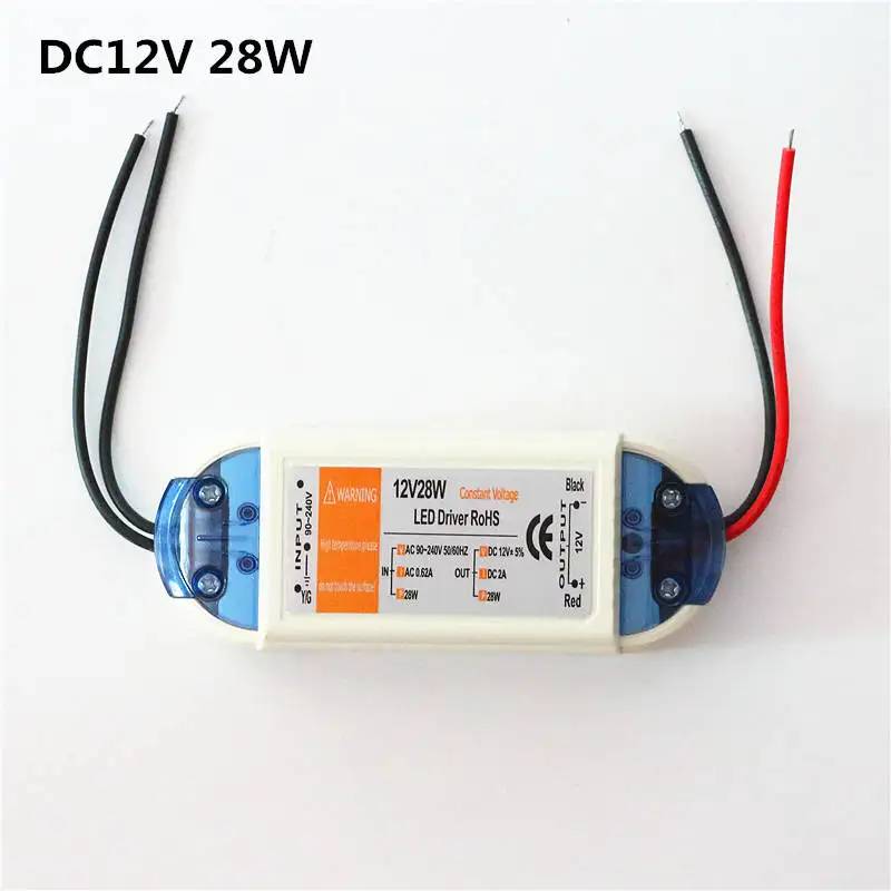 AC 110V 220V DC/DC 12V 1.5A 2A 4A 6A 8A блок питания светодиодной ленты 18W 28W 48W 72W фары для 100W Светодиодный драйвер адаптер Светодиодный трансформаторы системы освещения - Испускаемый цвет: DC12V 28W