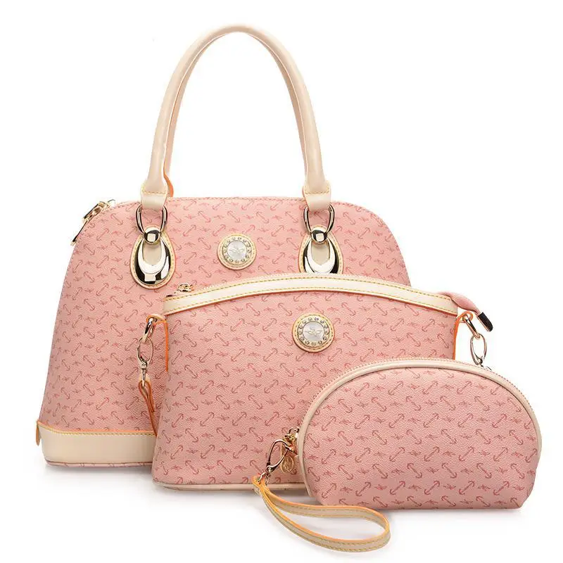 

3pcs/set women Handbag Leather Brans Shell shoulder bags Tote Fashion New Designer Women Messenger Bags