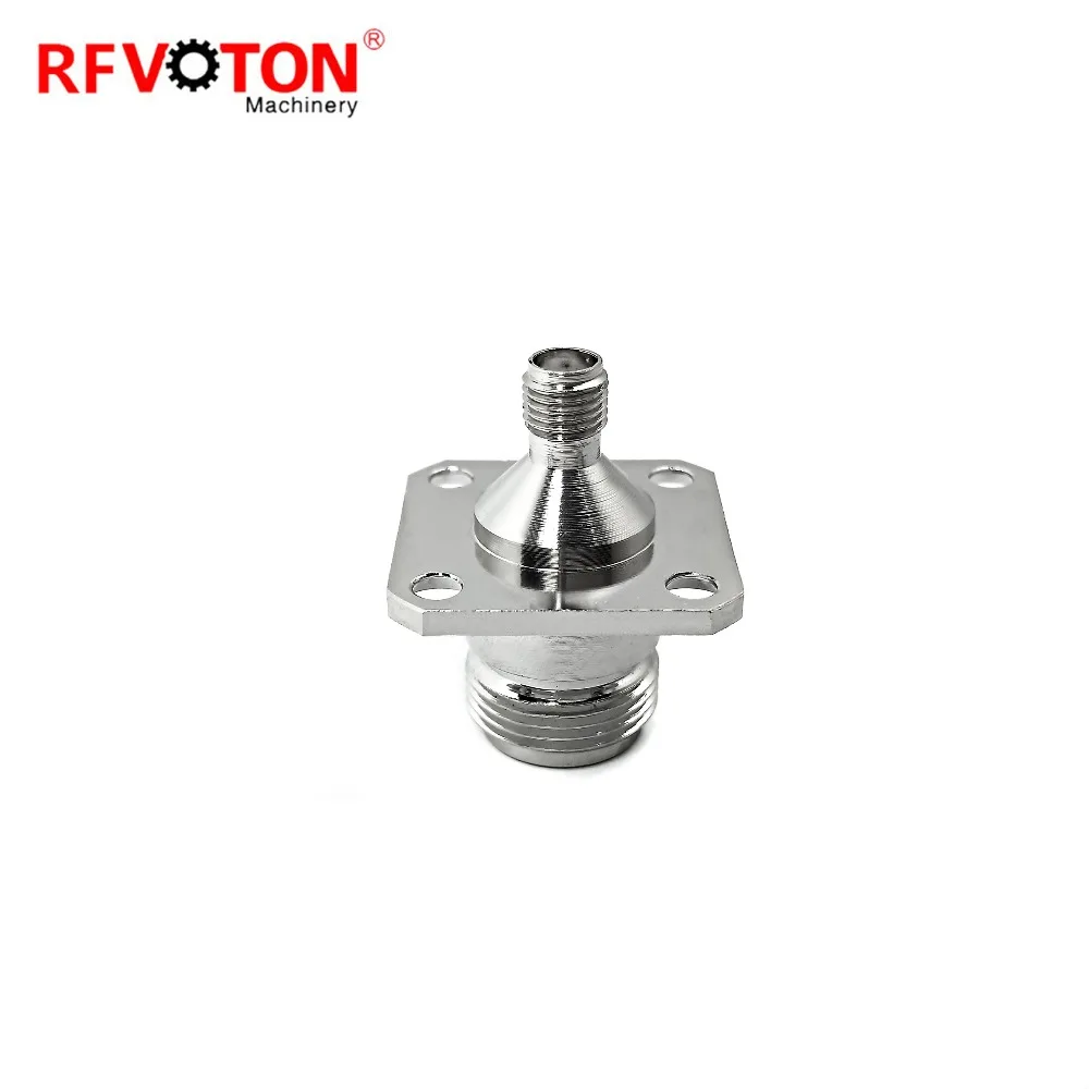 Free shipping 2 piece N female 4 hole flange to sma adapter | Обустройство дома