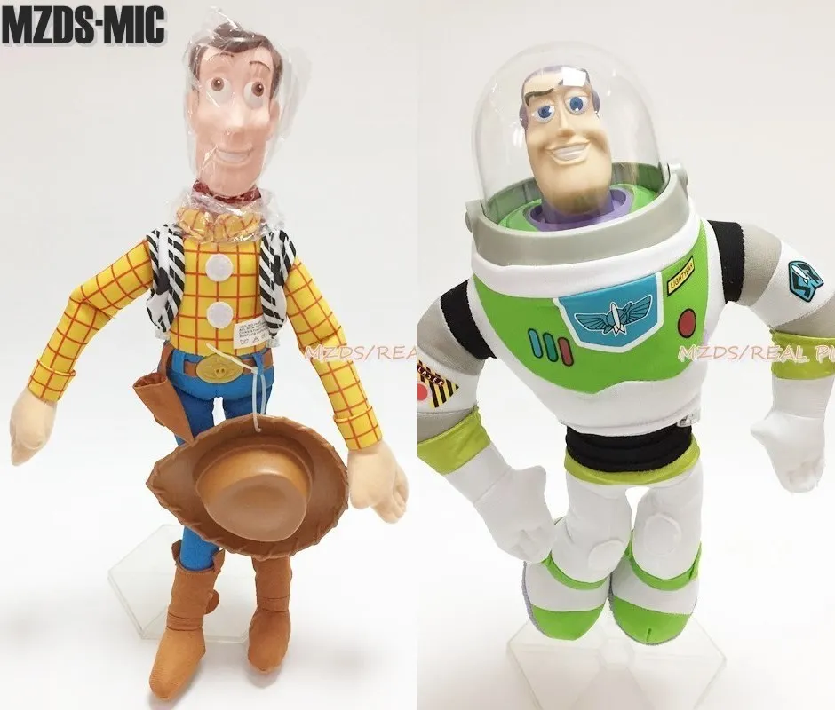 

Toy Story 45cm WOODY 30cm Buzz Lightyear Cartoon Anime Action Figure PP Cotton Plush Toys For Children Christmas Birthday Gift