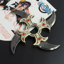 Один кусок Hawkeye складной вращающийся меч в его руке, вращающийся подшипник дартс, cos Реквизит, аниме оружие Модель игрушки, игрушечный нож