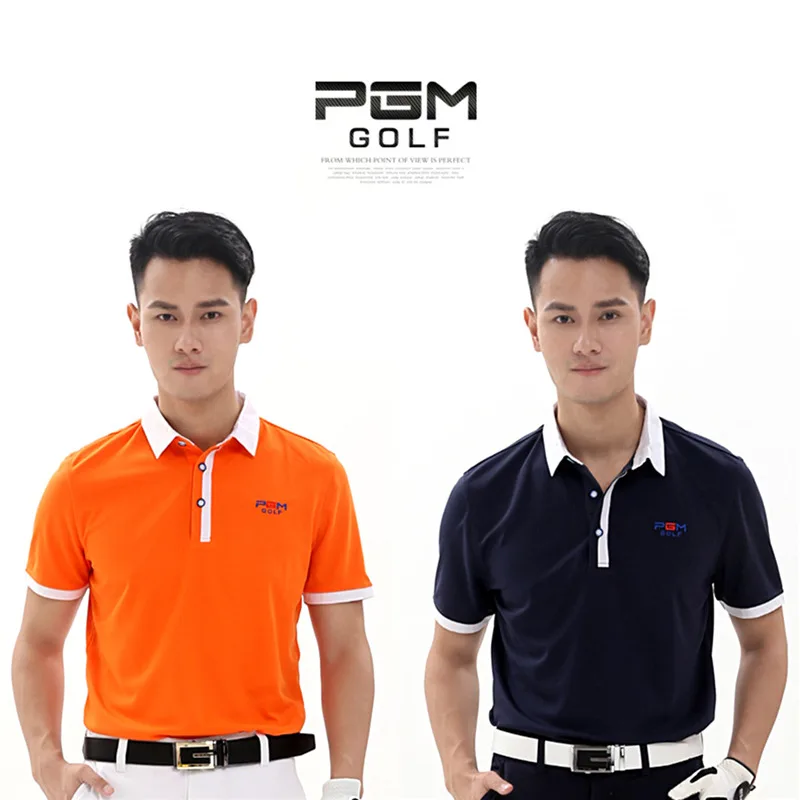 

Durable PGM Brand Outdoor Sport Polo Quick Dry Short Glof Shirt Men T-shirt Breathable Cotton Golf Short Sleeve Shirts 3 Colors