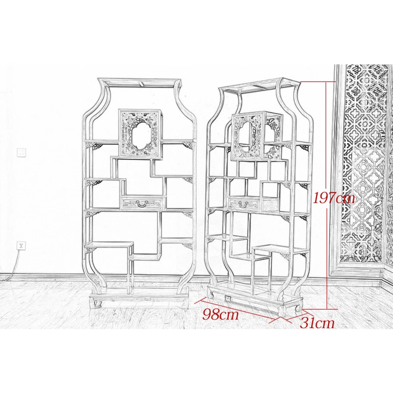 Гостиная Curio полки meuble rangement организатор Винтаж мебель шкаф-витрина дерево muebles де Сала потертый шик cajonera