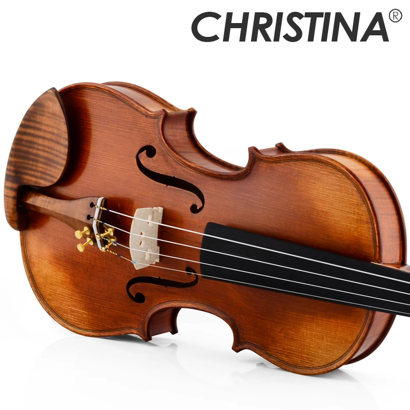 

Christina EU3000C violin 4/4 Made in Europe Maple Violin High-grade Handmade Classic Matte violins with fiddle case bow