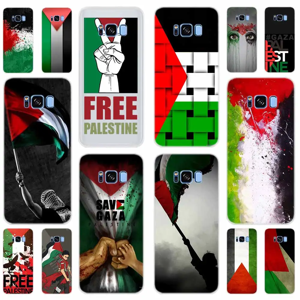 

Pattern Case For Samsung Galaxy S8 S9 S10 Plus Note10 pro 9 8 Cover For Samsung S10E S7 S6 Edge S5 free palestine flag