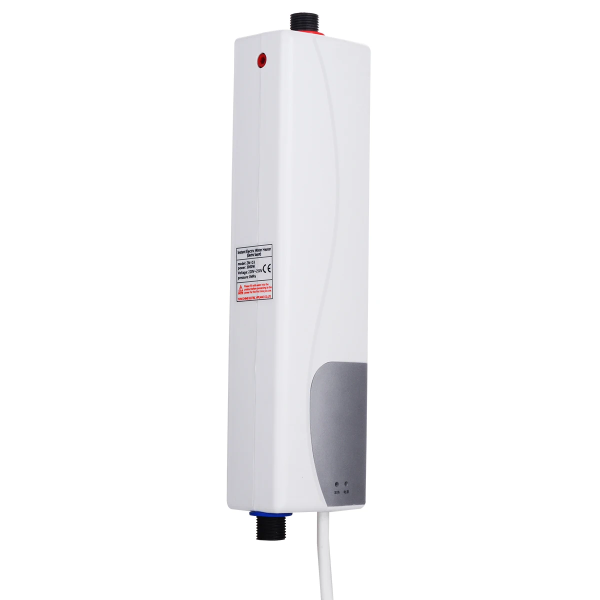 220V 3000W Instant Electric Tankless Water Heater Kitchen Instant Heating Tap Water Heater For Bathroom  80x50x320mm