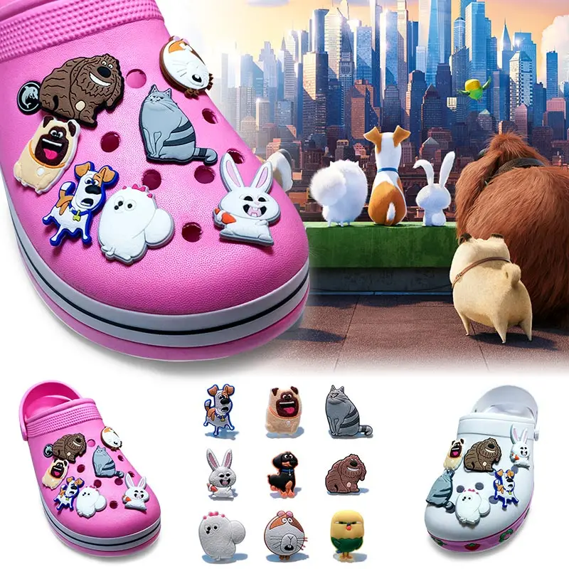 

Free Shipping 5-10PCS Animals PVC Shoe Charms Shoe Buckle Accessories for Decoration For Bracelet with hole
