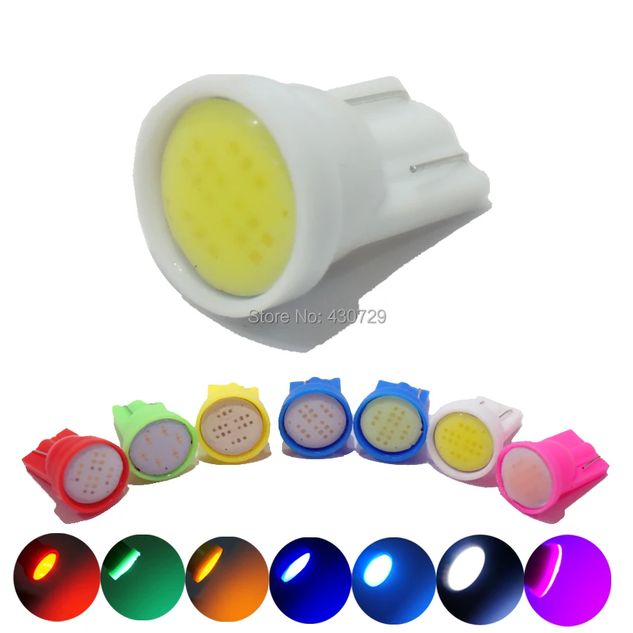 6 шт. Автомобильные LED T10 194 W5W 1 led 1206 3020 8 smd cob чипов клиновидная Лампа Белая