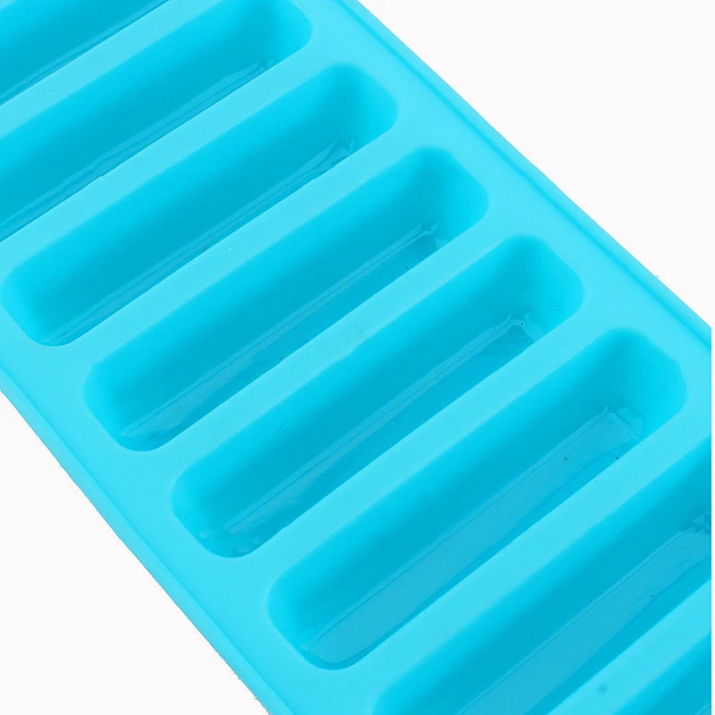 Reusable Cylinder 10 Silicone Ice Cube Tray Mold Freeze Ice Mould For Water Bottle Pudding Jelly Chocolate Cookies Mold Maker