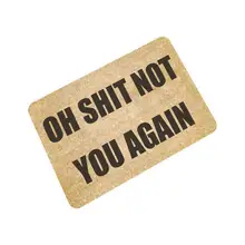 С буквенным принтом дверной коврик напольный коврик ковровое покрытие двери вход мат 40x60 см