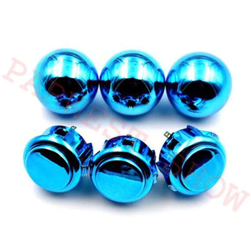 

1PC copy Sanwa LB-35 Metallic Balltop and Copy Sanwa Style Push Buttons with Gold Silver Purple Blue Red color for choose