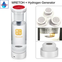 Molecular Resonance water MRETOH 7.8Hz and Pure H2 Water Bottle Electrolysis Hydrogen Rich generator USB Rechargeable animore portable rich hydrogen water bottle usb rechargeable rich hydrogen water generator electrolysis water ionizer rhw 01