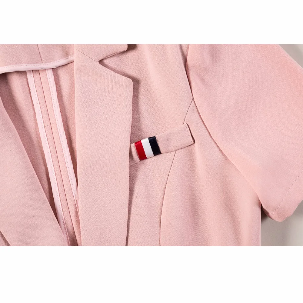 Nero Con Rosa pink Set Donna Black Vestiti blue Giacca Signore 2018 Esterno Di Blu E Uniforme Pannello Formale Progettazione Blazer Donne Per Cravatta D'ufficio Gonna Le Lavoro 8pwFzFxBq