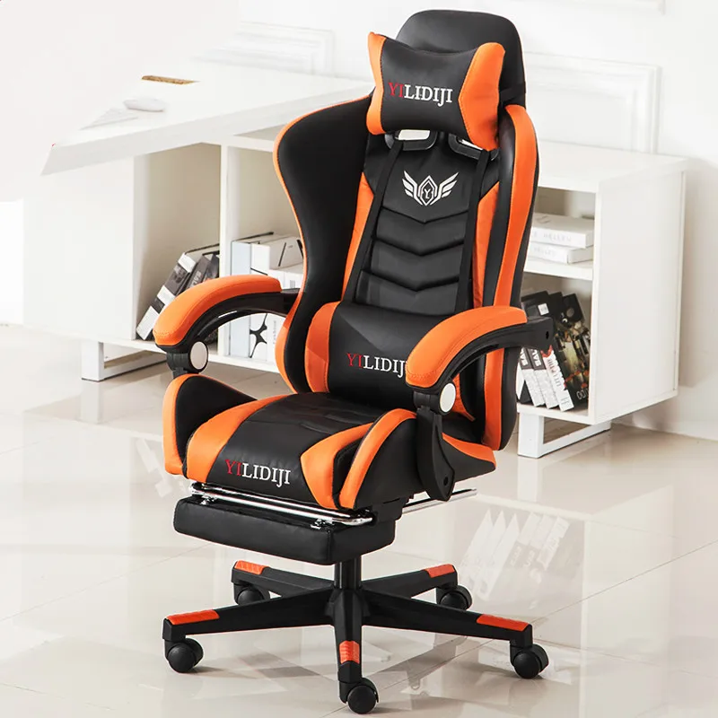 Игровой стул Silla Gamer Cadeira Gamer, домашний Офисный Компьютерный стул, регулируемый по высоте, кресло с откидной спинкой Silla Oficina Chaise