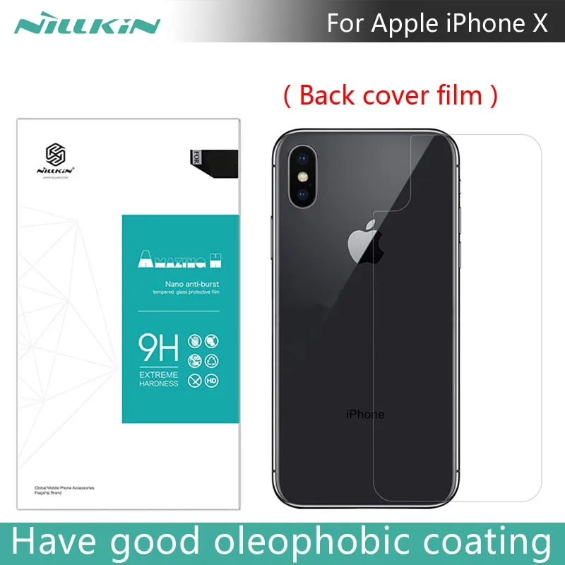 Для Apple iPhone X задняя крышка пленка NILLKIN Amazing H 0 3 мм защита для экрана из закаленного