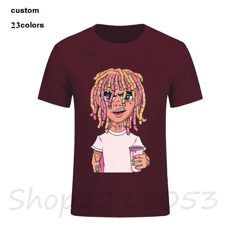 2018 Hip Hop Lil Pump T Shirts Short Sleeve Custom Logo Brand Men S New Style Cotton Plus Size 3xl Funny Male Tshirts 2018 Hip Hop Lil Pump T Shirts Short Sleeve Custom Logo Brand Men S New Style Cotton Plus Size 3xl Funny Male Tshirts