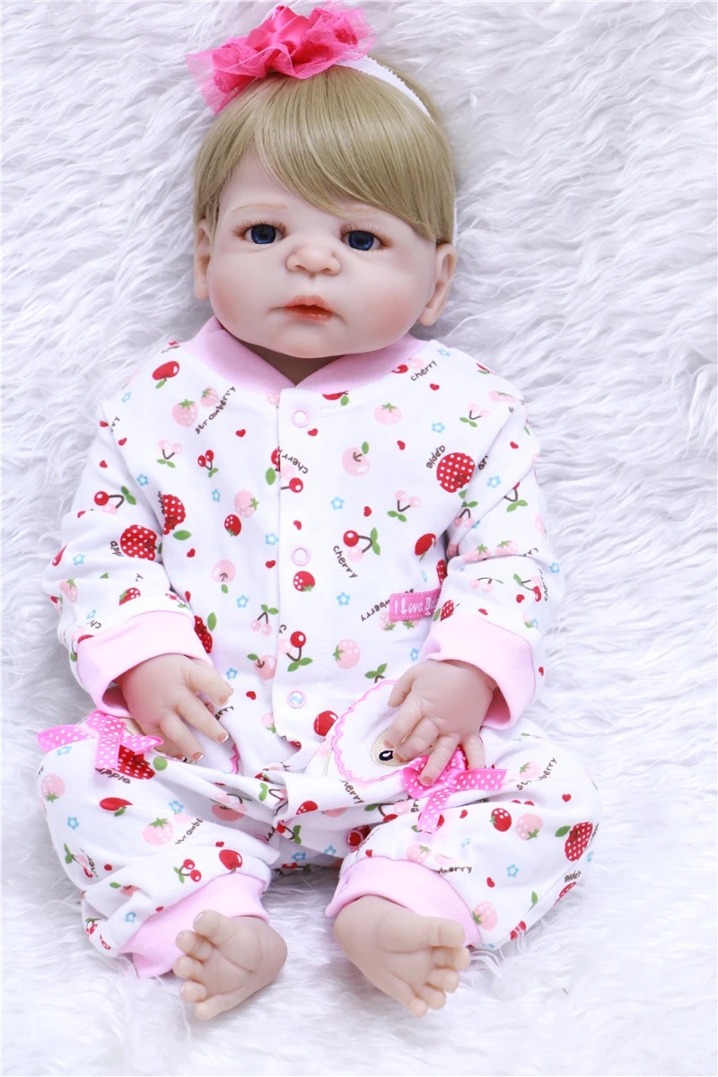 NPK 23 &quotвсего тела силикона Reborn Baby принцесса кукла игрушка купаться играть дома