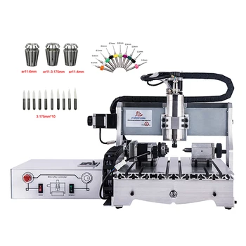 

4Axis 800W cnc Router 3040 USB water cooled spindle ER11 collet cnc Engraving machine for metal wood cutting