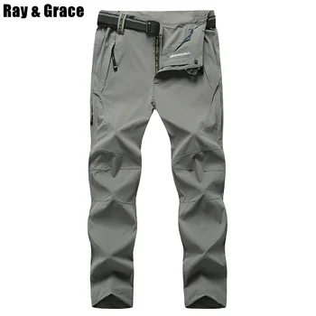 

Plus Size 8XL EU48 High Quality Summer Men's Outdoor Pants Quick Dry Climbing Trekking Hiking Camping Mountain Pant Trousers