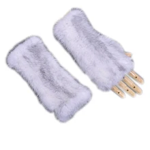 20 см милые зимние норковые меховые перчатки/меховые без пальцев норковые меховые перчатки~~ OEM~ Прямая с фабрики мех куницы варежки