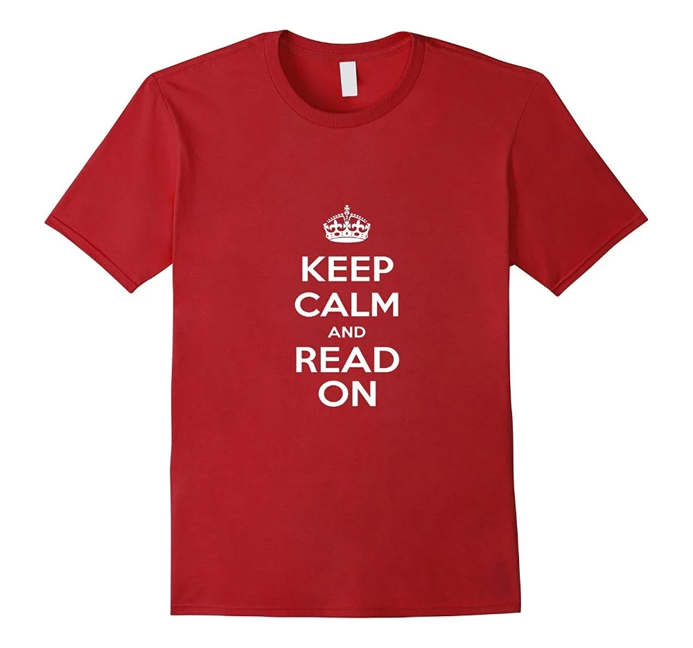 Summer Casual Man T Shirt Good Quality Keep Calm And Read On T Shirt in