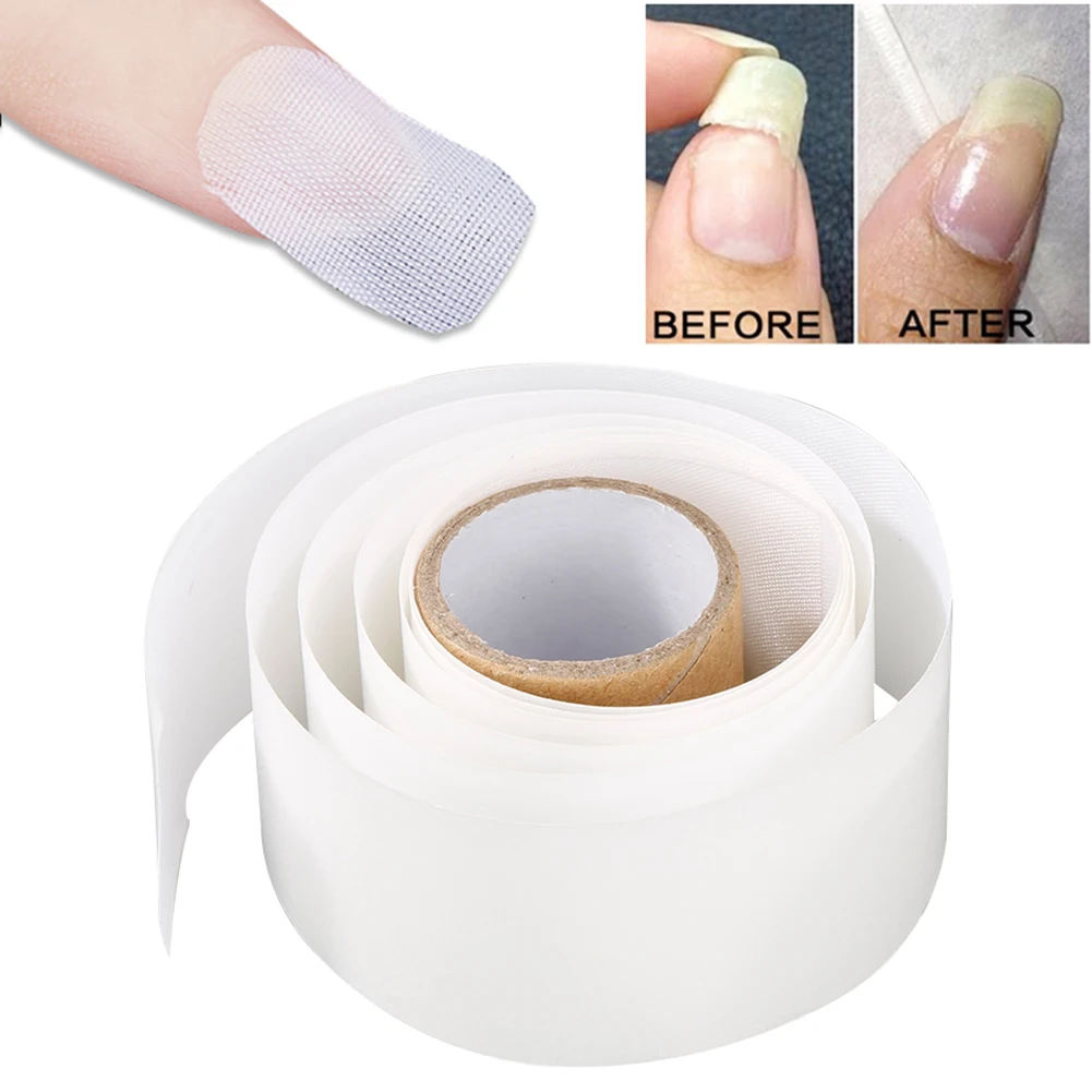 ELECOOL клей для ремонта ногтей Стекловолоконная шелковая обертка защита для ногтей усиленные кончики для ногтей Белый УФ-гель акриловый инструмент для дизайна ногтей