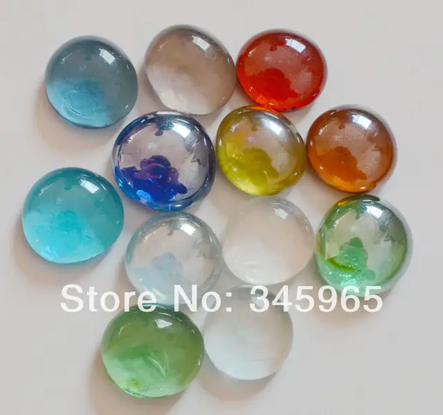 Buy Free shipping stained glass marbles 2cm color