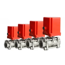 DN40 высокое Температура Электрический SS316 шаровой клапан Миниатюрный прямо через электрическии клапан с Керамика Core с позиции отзывы