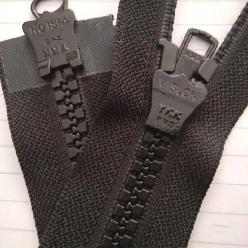 

Plastic Resin Short YKK Zipper Black Double Open End 2-way Heavy Duty for Coat Jacket Sewing Accessories Wholesale